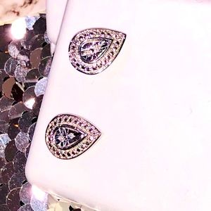 Real Diamond pear teardrop gift earrings for Mother’s Day birthday anniversary!